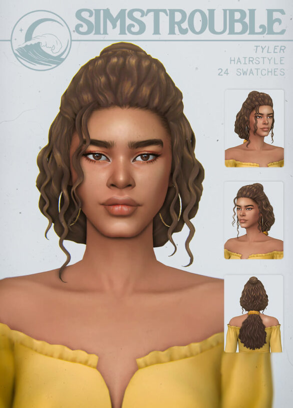 The Sims 4 tyler by simstrouble base game compatible