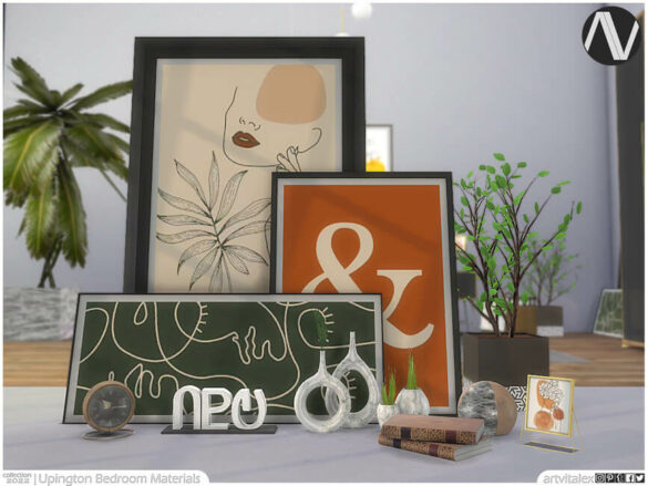 The Sims 4 Upington Bedroom Materials by ArtVitalex