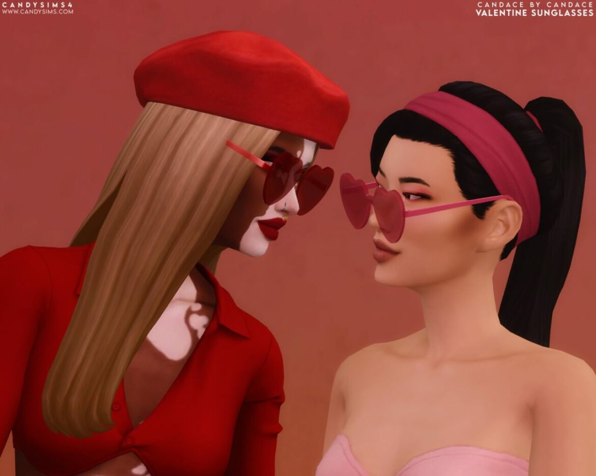 The Sims 4 VALENTINE SUNGLASSES at Candy Sims 4
