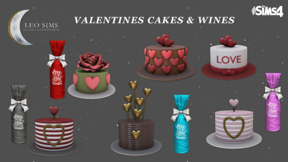 The Sims 4 Valentines Cakes at Leo Sims