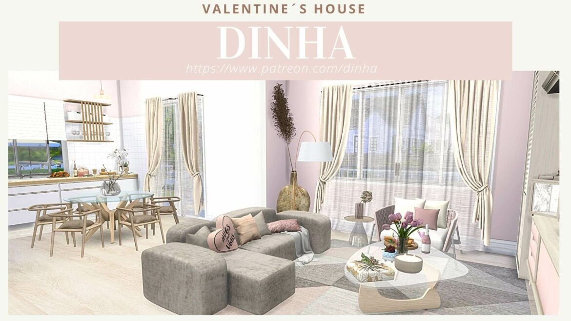 The Sims 4 Valentine´s House at Dinha Gamer