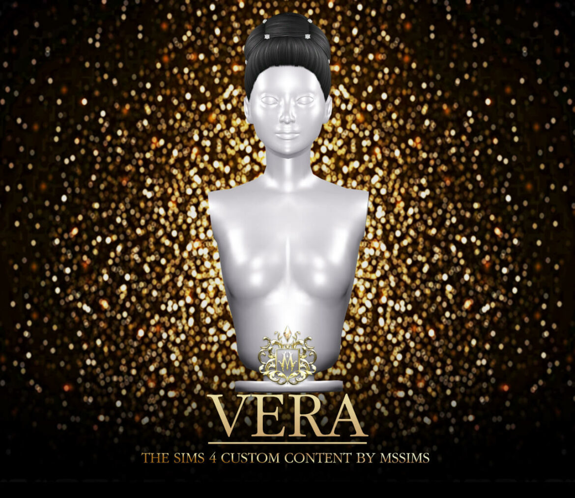 The Sims 4 VERA UPDO HAIR at MSSIMS