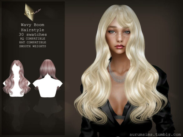 Wavy Boom – Female Hairstyle 012 by AurumMusik