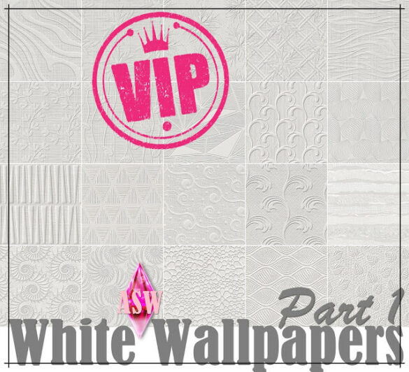 White Wallpapers Part 1 VIP’s at Annett’s Sims