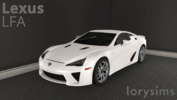 The Sims 4 2011 Lexus LFA at LorySims