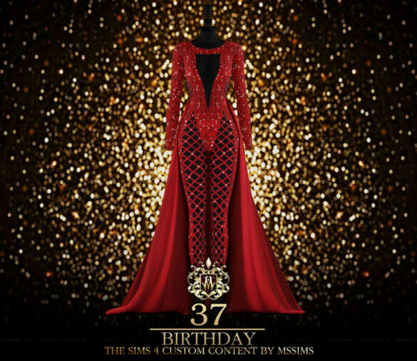The Sims 4 37 BIRTHDAY JUMPSUIT at MSSIMS