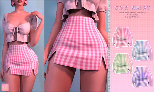 The Sims 4 90's Skirt