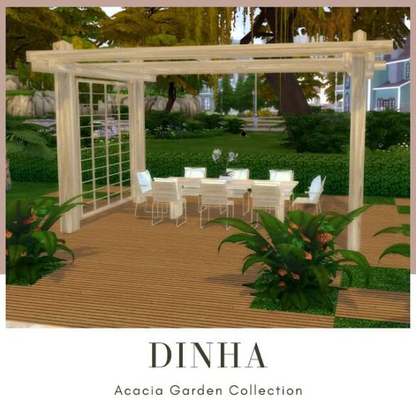 The Sims 4 Acacia Garden Collection at Dinha Gamer