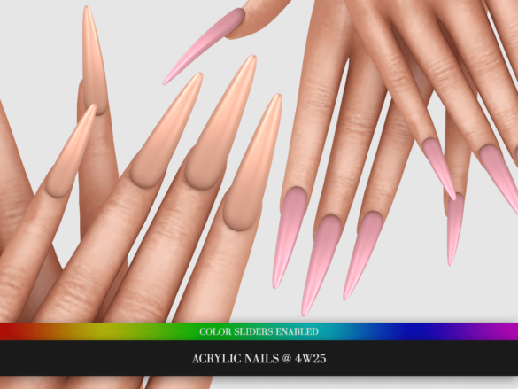 The Sims 4 acrylic nails