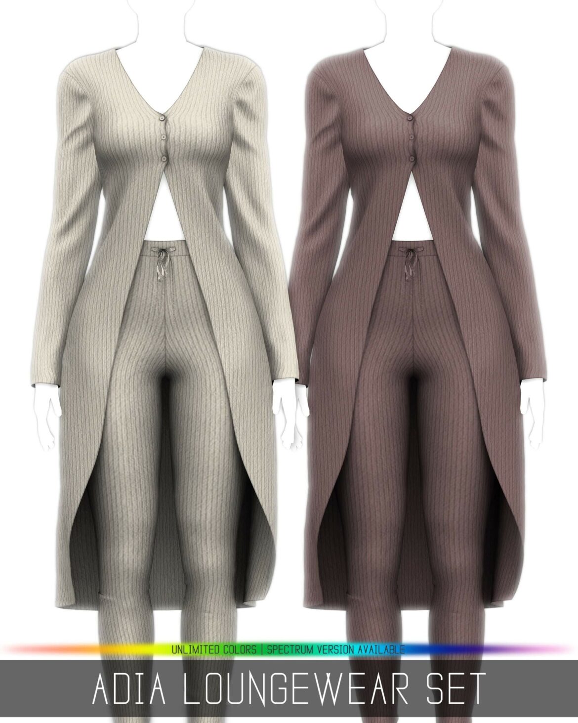 The Sims 4 Adia Loungewear Set at Simpliciaty