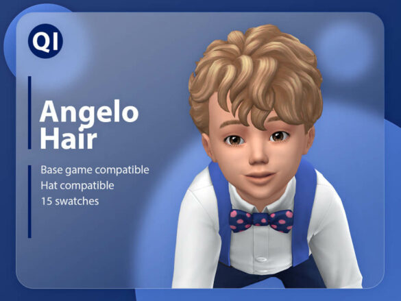 The Sims 4 Angelo Hair by qicc