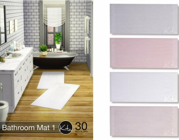 The Sims 4 Bathroom Mat 1 at Ktasims