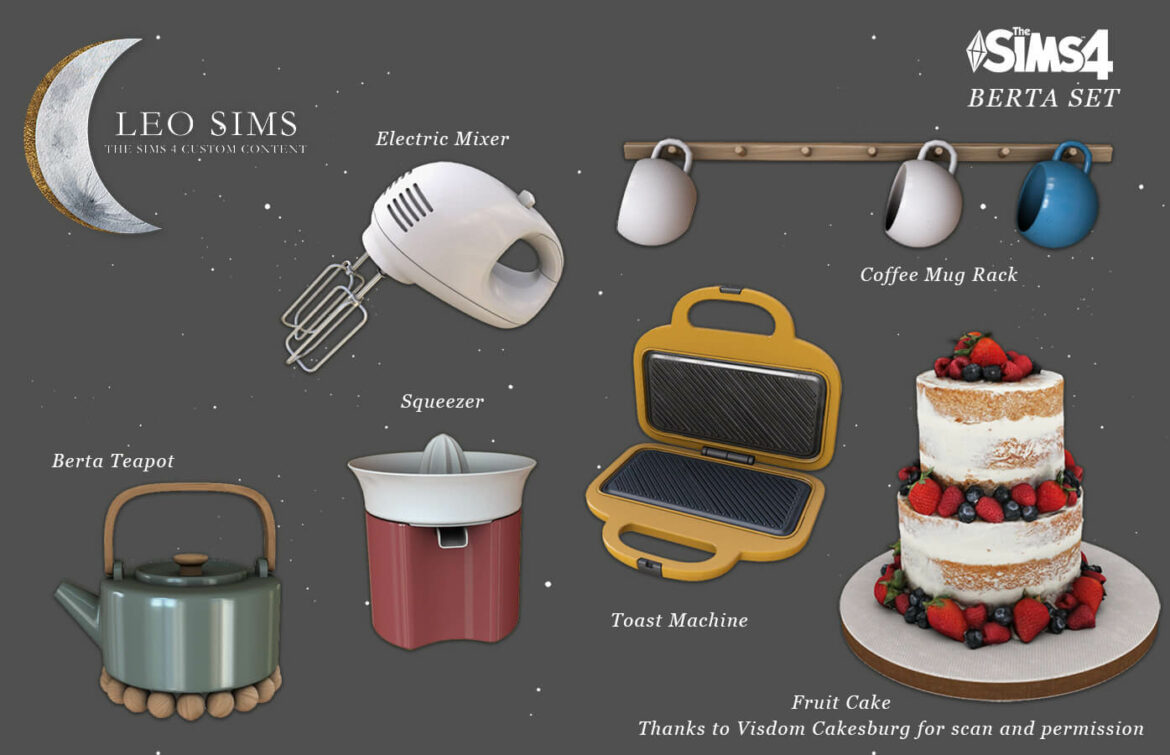 The Sims 4 Berta Set at Leo Sims