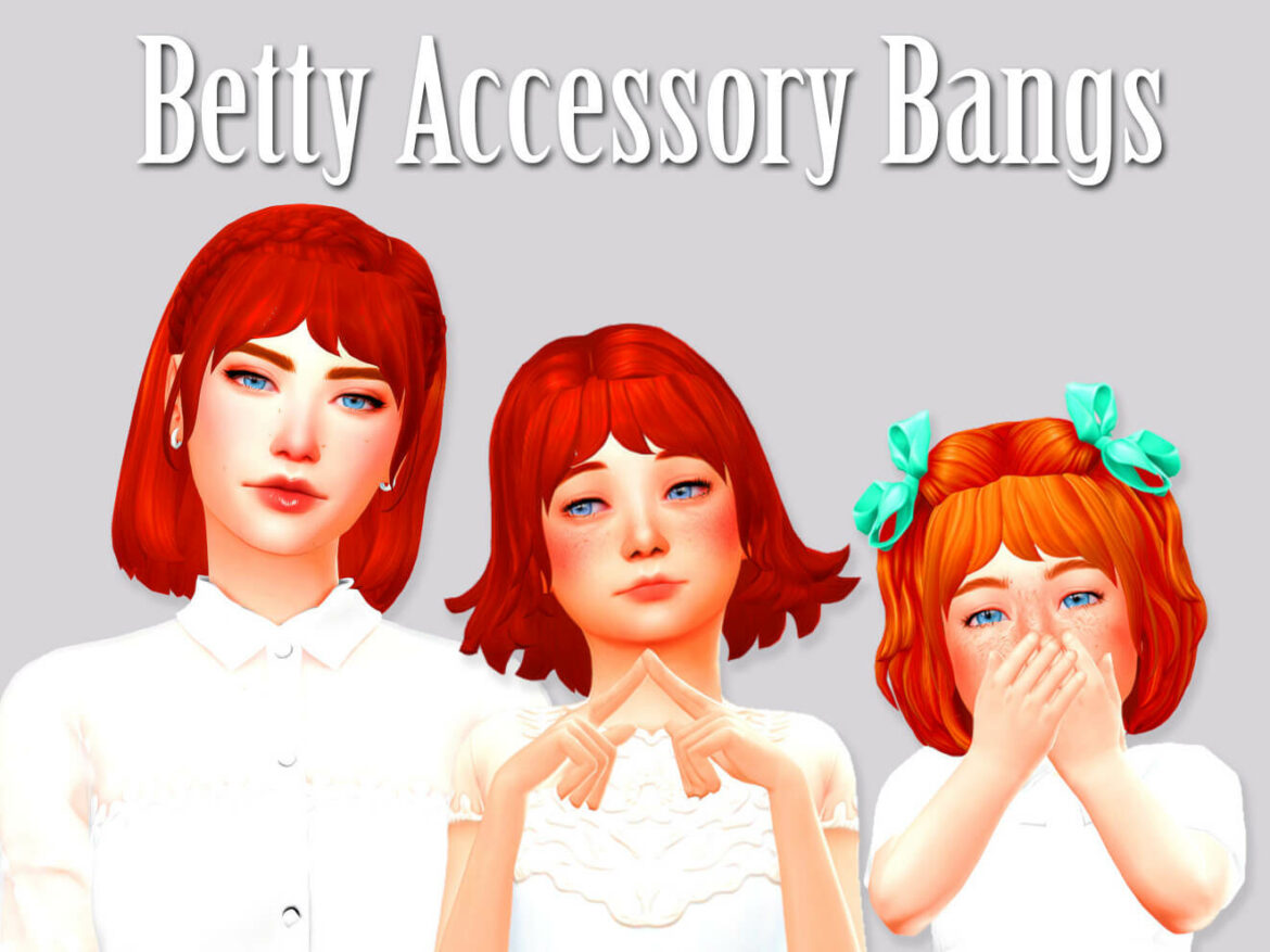 The Sims 4 betty accessory bangs