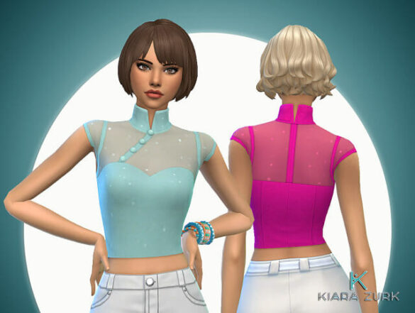 The Sims 4 bride sleeves top
