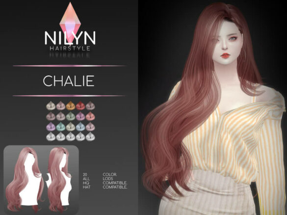 The Sims 4 CHALIE HAIRSTYLE by Nilyn