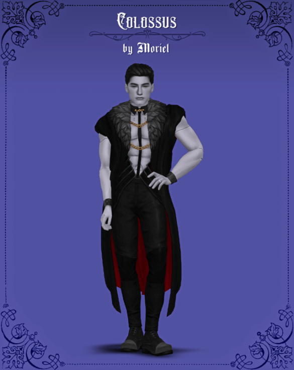 colossus fullbody outfit with cloak for male