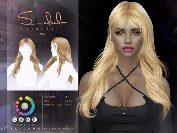 Curly long hair – Scarlet by S-Club