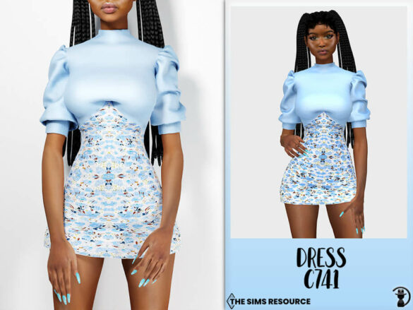 The Sims 4 Dress C741 by turksimmer