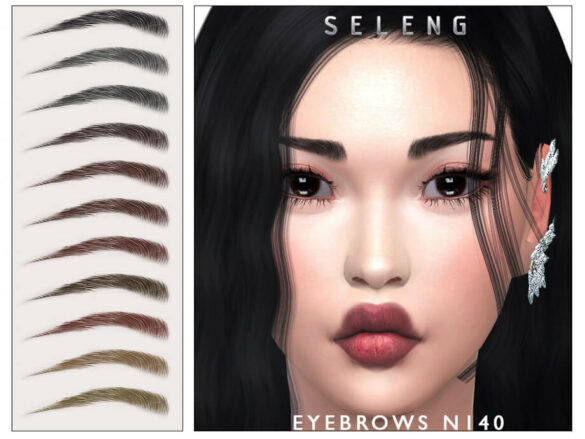The Sims 4 Eyebrows N140 by Seleng