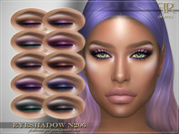 The Sims 4 Eyeshadow N206 by FashionRoyaltySims