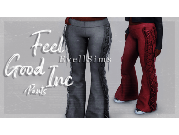 The Sims 4 Feel Good Inc Pants by EvellSims
