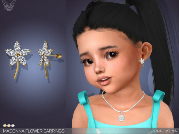 Flower Earrings For Toddlers by feyona