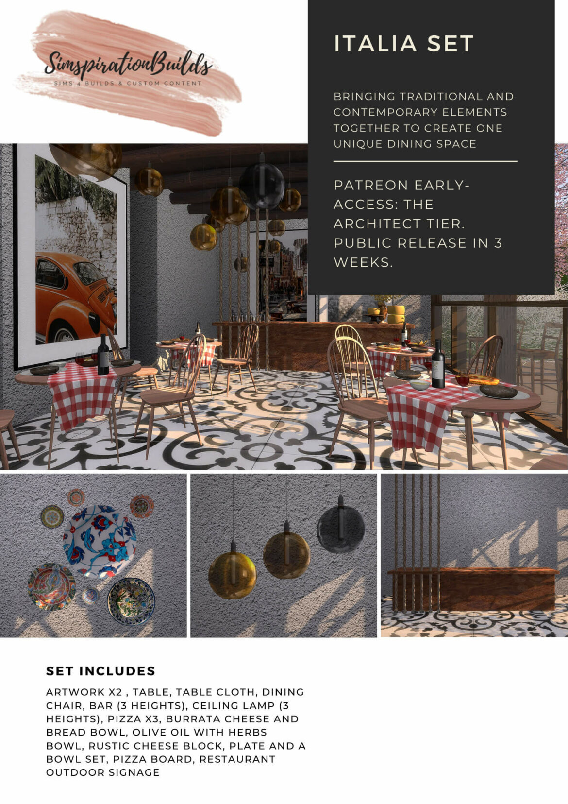 The Sims 4 italia set