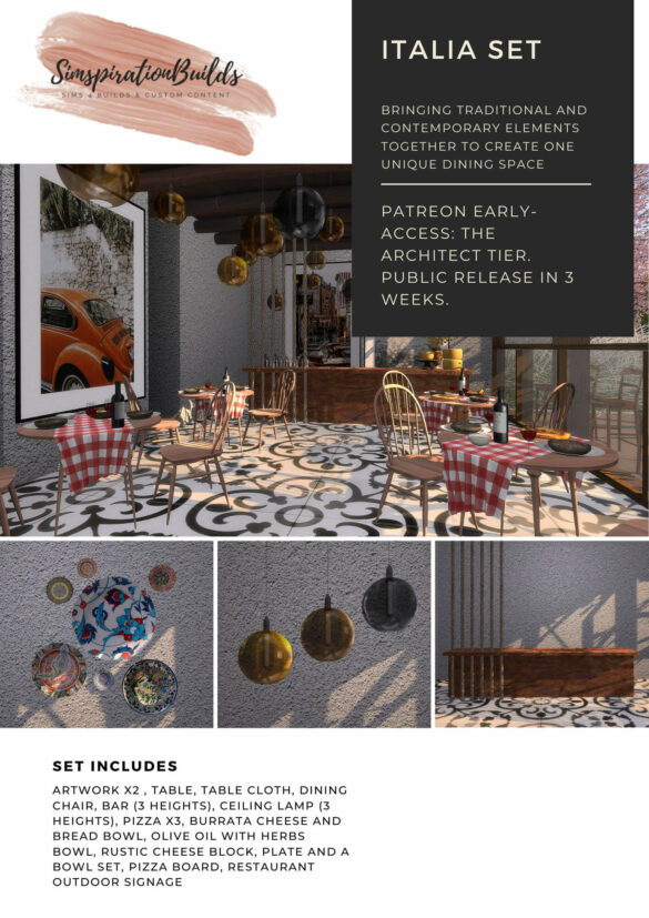 The Sims 4 italia set