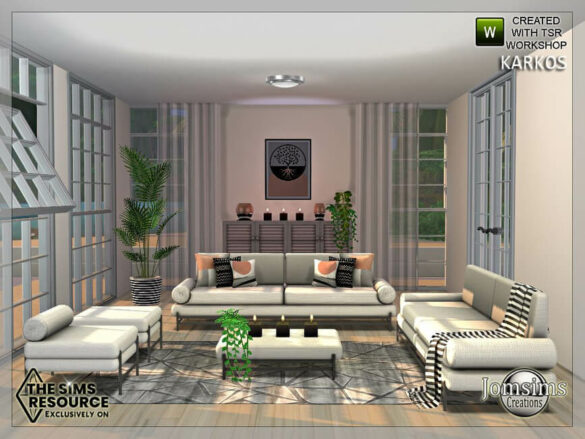 The Sims 4 Karkos livingroom by jomsims