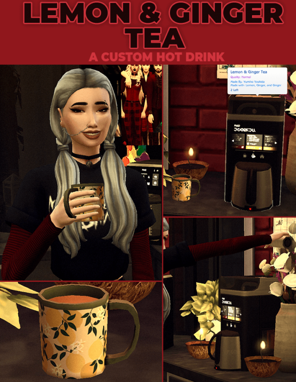The Sims 4 Lemon & Ginger Tea – New Custom Recipe