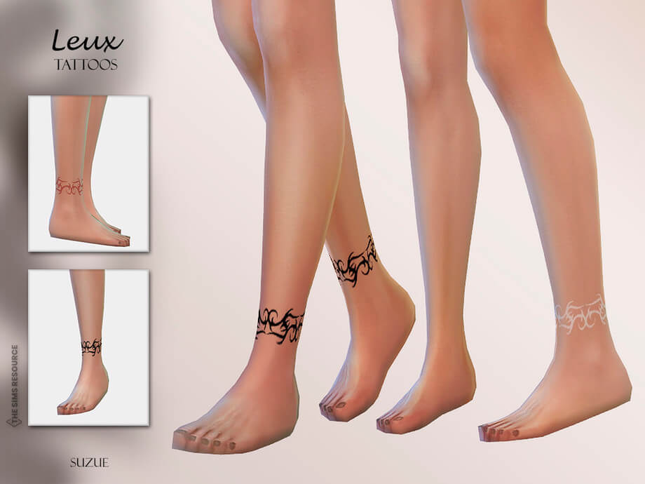 The Sims 4 Leux Tattoos N18 By Suzue The Sims Game
