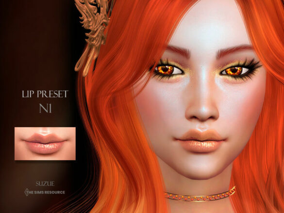 The Sims 4 Lip Preset N1 by Suzue