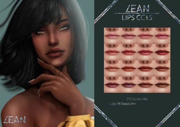 The Sims 4 LIPS CC15 at LEAN