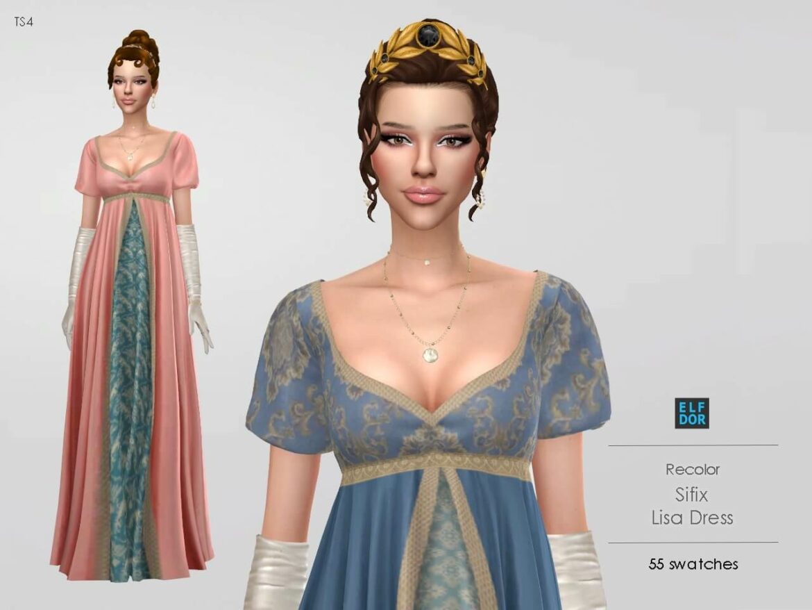 The Sims 4 Lisa Dress RC at Elfdor Sims
