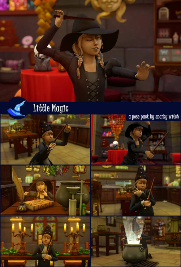 The Sims 4 little magic pose pack