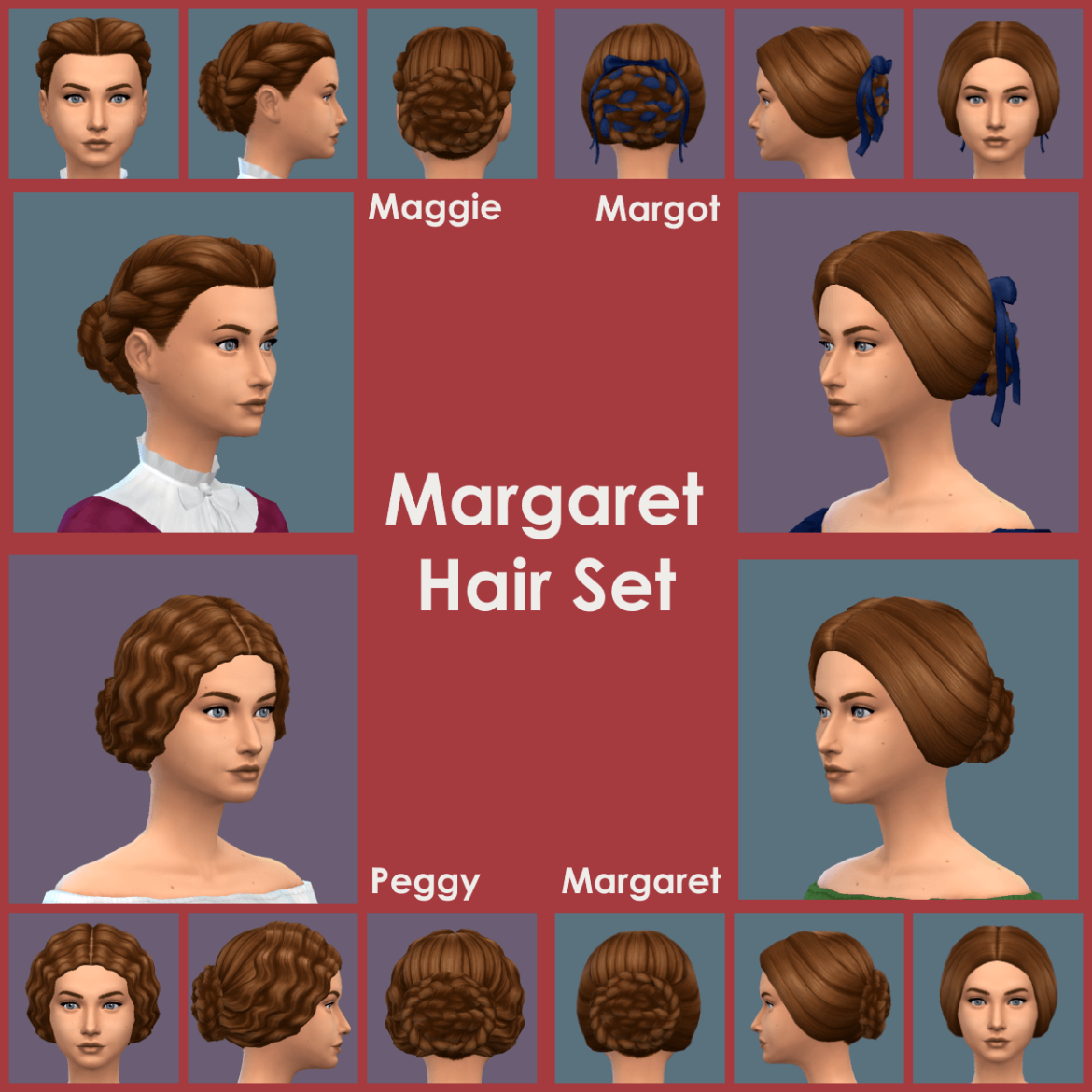 The Sims 4 margaret hair set
