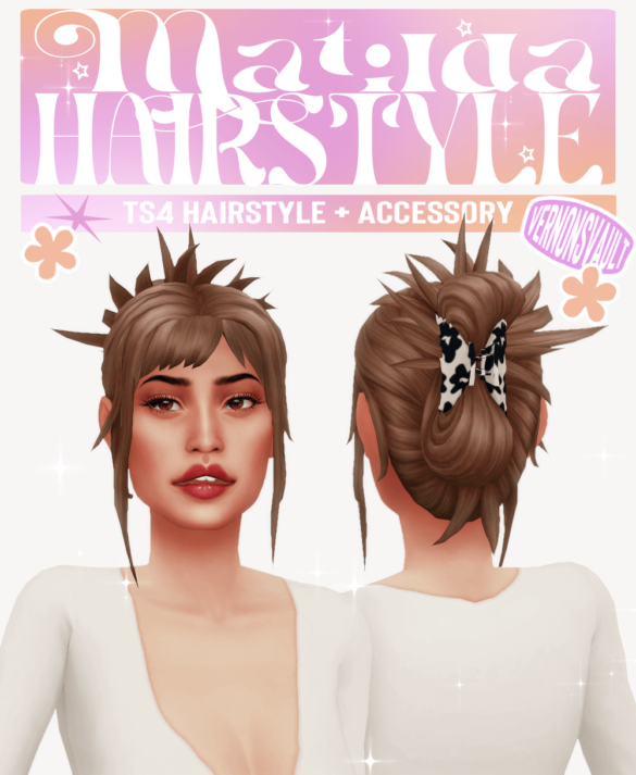The Sims 4 matilda hairstyle ts4 custom content
