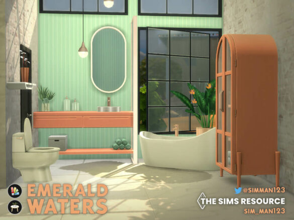 Emerald Waters Bathroom by sim_man123 TSR