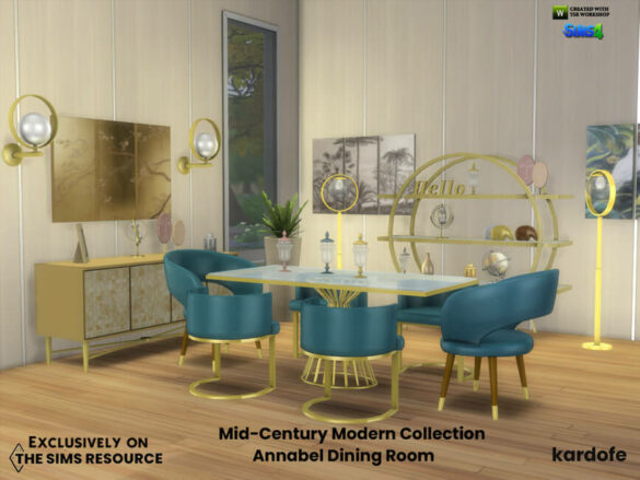 Mid-Century Modern Collection Annabel Dining Room