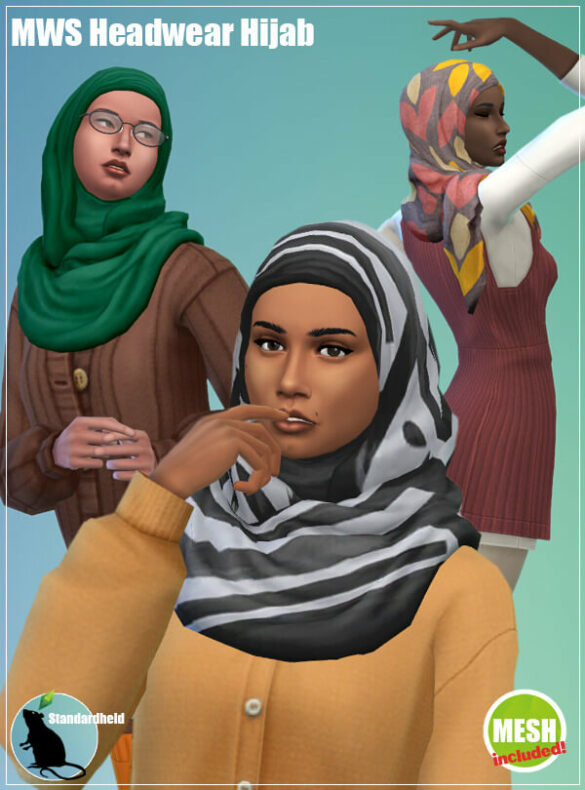 The Sims 4 mws headwear hijab