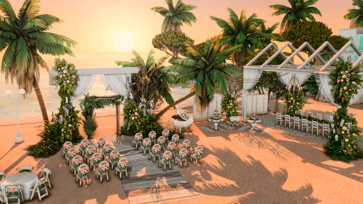 The Sims 4 NO CC – Beach Wedding