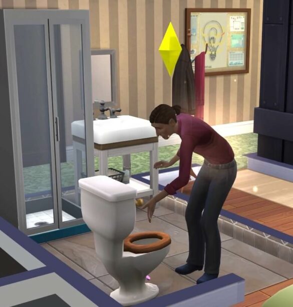The Sims 4 No Toilet Pranks Mod
