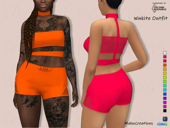 The Sims 4 Outfit Winkite by MahoCreations
