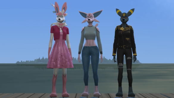 Play as Espeon, Umbreon and/or Sylveon Pokemon