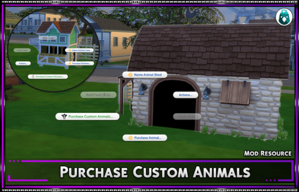 The Sims 4 Purchase Custom Animals