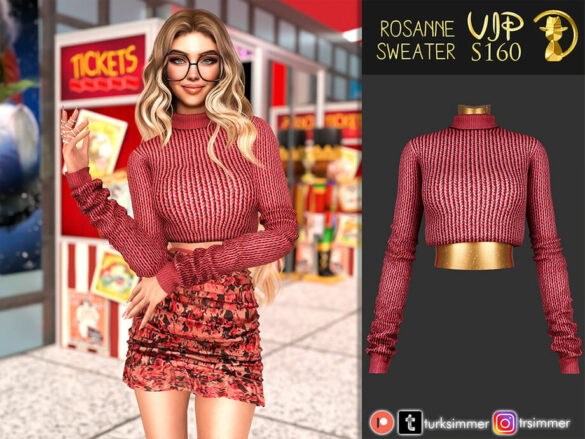 The Sims 4 Rosanne Sweater S160 by turksimmer TSR