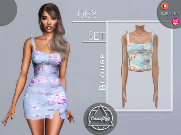 The Sims 4 SET 068 – Blouse by Camuflaje
