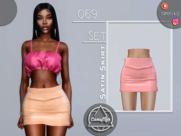 SET 069 – Satin Skirt by Camuflaje