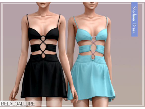 The Sims 4 Sharlene Dress by Belaoallure